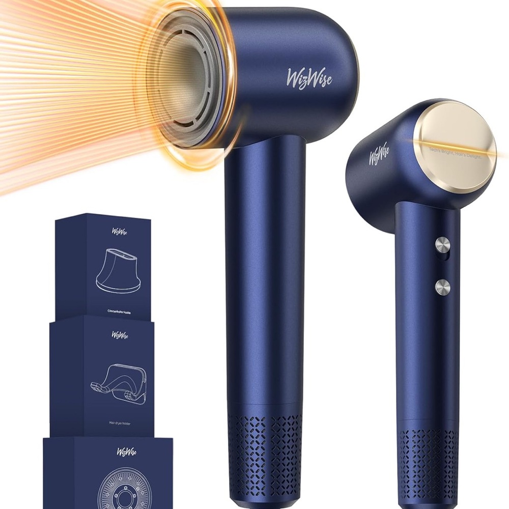 Hair Dryer, 1500W High Speed Ionic Hair Dryer with Diffuser for Curly Hair